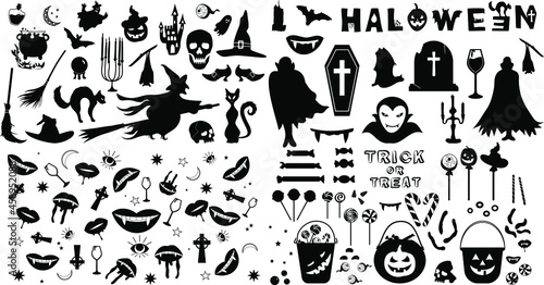 Vector of the big halloween bundle