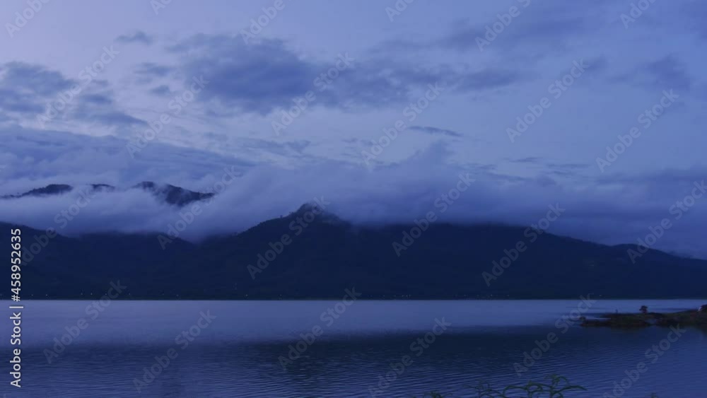 Abstract sky with cloud rain and color of sunset or sunrise in twilight on river, Full HD format Abstract sky with cloud rain and color of sunset or sunrise in twilight on river, Full HD format