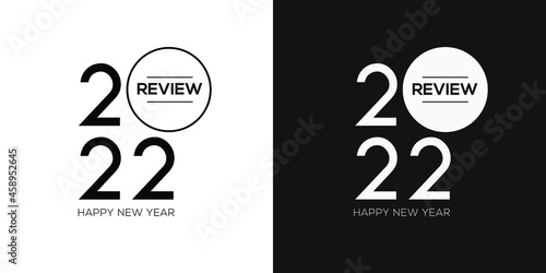Creative (2022 review) text written in speech bubble ,Vector illustration.