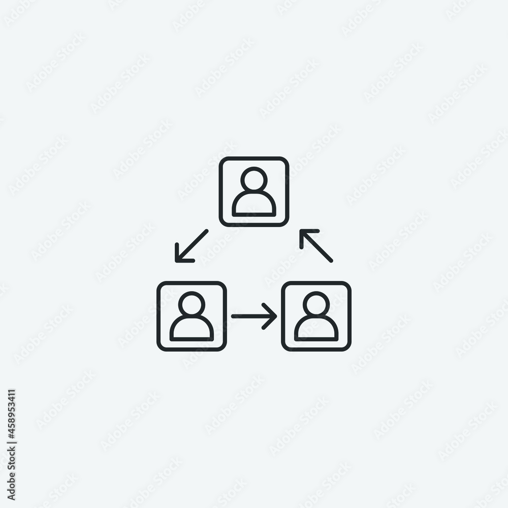 Employee vector icon illustration sign Employee vector icon illustration sign