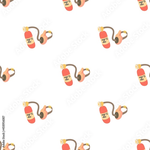 Oxygen mask pattern seamless background texture repeat wallpaper geometric vector