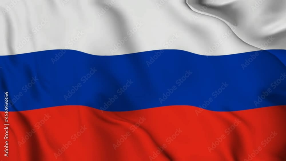 russian flag, HD illustration of flag fluttering like in the wind russian flag, HD illustration of flag fluttering like in the wind