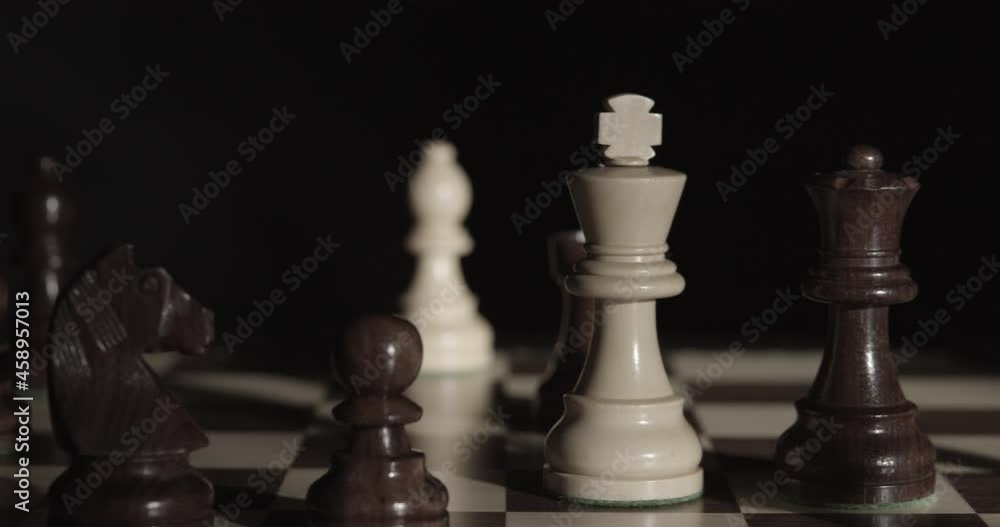 Chessboard with chess figures Chessboard with chess figures