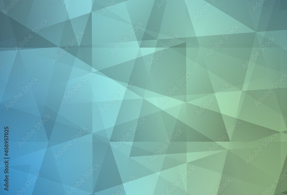 Light Blue, Green vector triangle mosaic background.