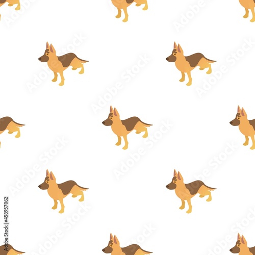 Shepherd dog pattern seamless background texture repeat wallpaper geometric vector