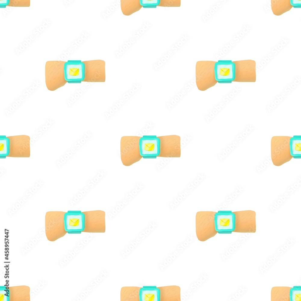 Hand with smart watch and message pattern seamless background texture repeat wallpaper geometric vector Hand with smart watch and message pattern seamless background texture repeat wallpaper geometric vector