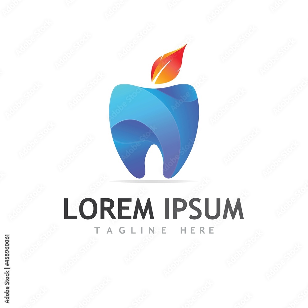 Obraz premium Dental logo Template vector illustration