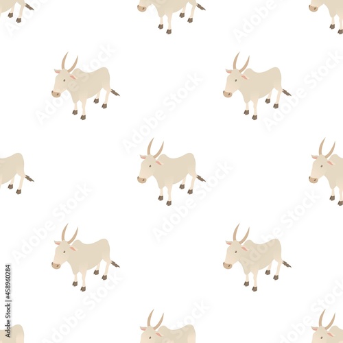 Cow pattern seamless background texture repeat wallpaper geometric vector