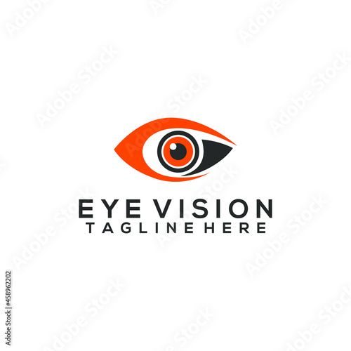 Eye logo concept vector isolated in white background