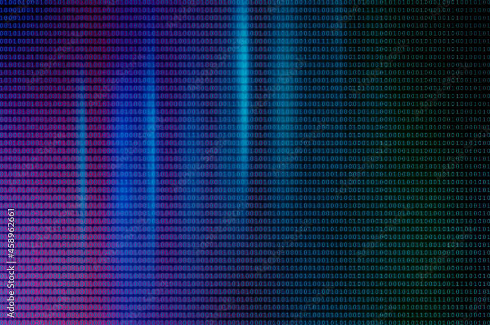Neon background from binary codes. Binary code as background Neon background from binary codes. Binary code as background