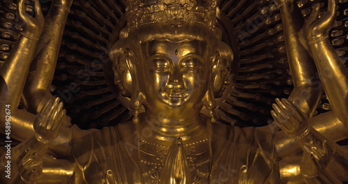 Buddhist bronze statue in Bai Dinh Pagoda, Vietnam