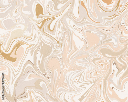 Abstract stylish trendy fluid marble art print.