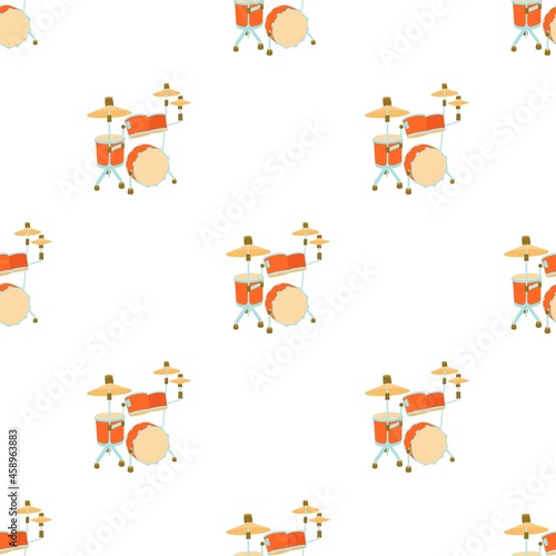 Drum pattern seamless background texture repeat wallpaper geometric vector