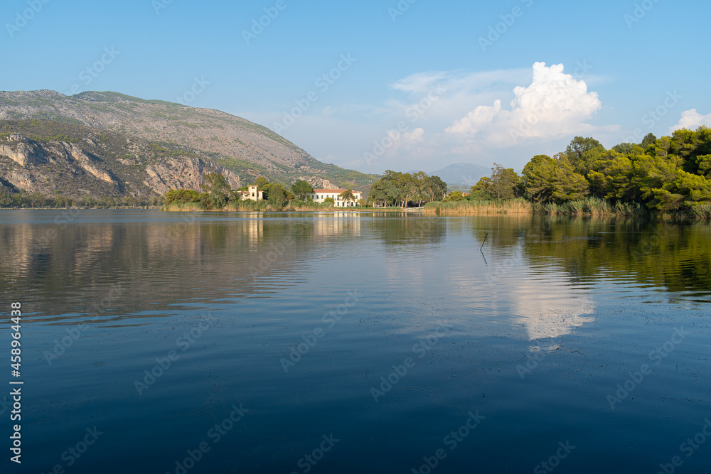 Kaiafas lake in Zacharo, Peloponnisos, Greece