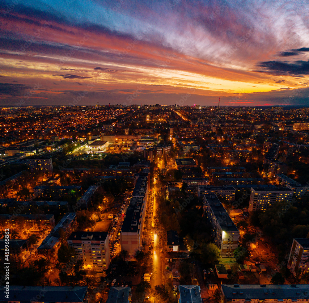 Fall city aerial