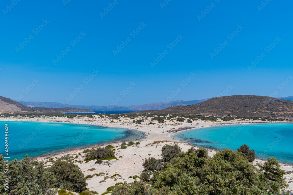 The famous Simos beach at Elafonisos island, Greece