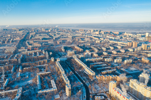 Russian city aerial