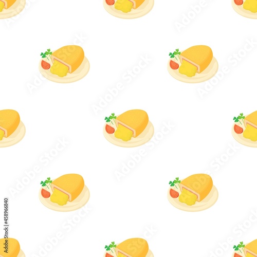 Kiev cutlet pattern seamless background texture repeat wallpaper geometric vector photo