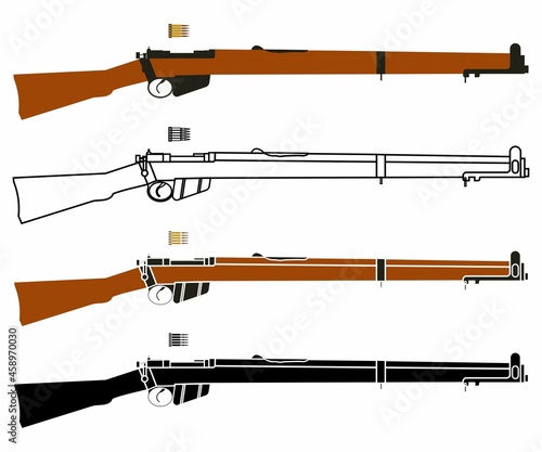 Famous rifle weapon WWII, UK