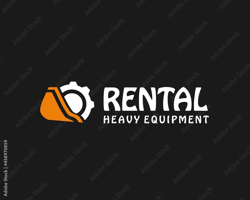 heavy equipment rental logo design heavy equipment rental logo design