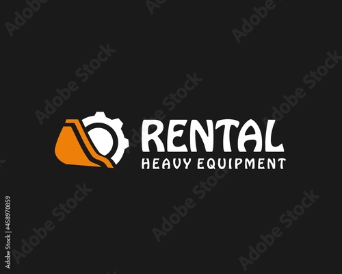heavy equipment rental logo design