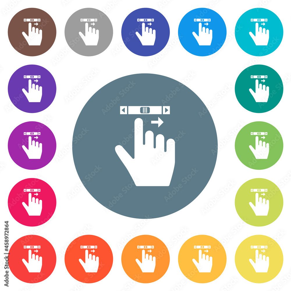 right handed scroll right gesture flat white icons on round color backgrounds right handed scroll right gesture flat white icons on round color backgrounds