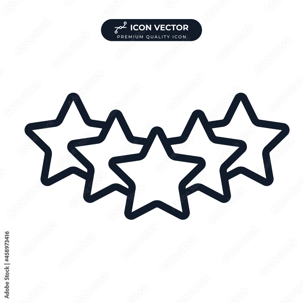 Stars icon symbol template for graphic and web design collection logo vector illustration Stars icon symbol template for graphic and web design collection logo vector illustration