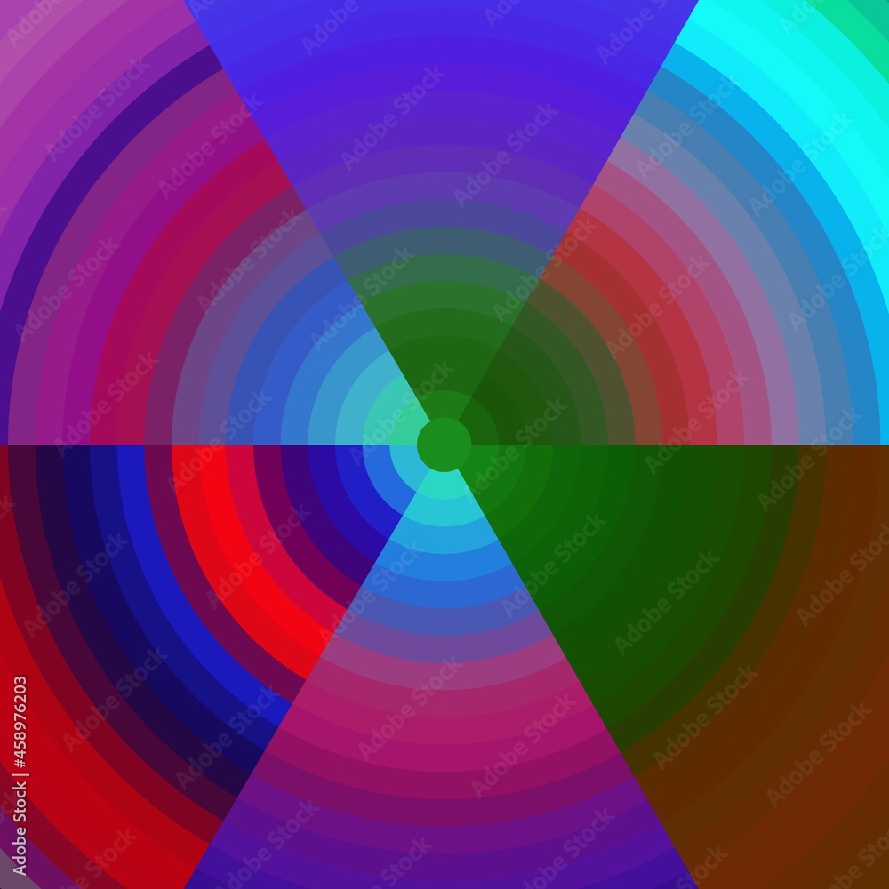 Round blue pink green circular design abstract colorful background Round blue pink green circular design abstract colorful background