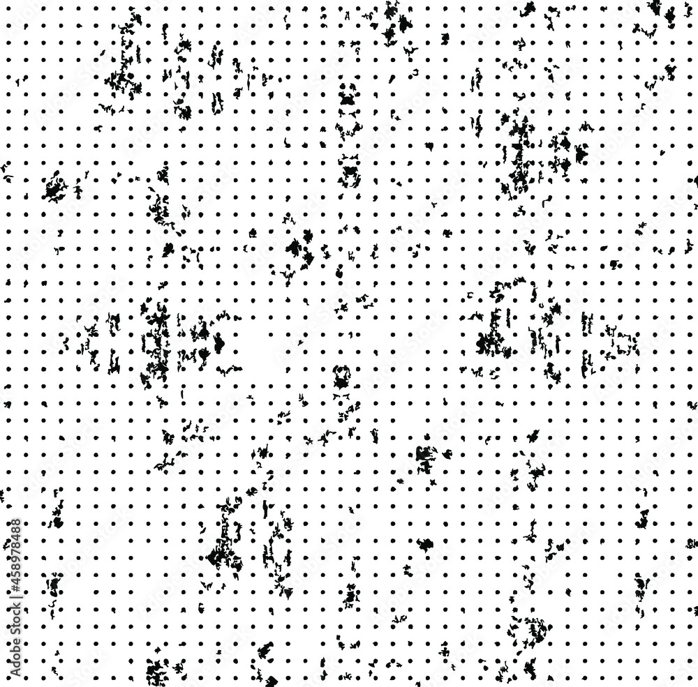 Rough, irregular texture composed of monochrome geometric elements. Overlay distressed grunge background. Abstract vector illustration. Isolated on white background. EPS10 Rough, irregular texture composed of monochrome geometric elements. Overlay distressed grunge background. Abstract vector illustration. Isolated on white background. EPS10