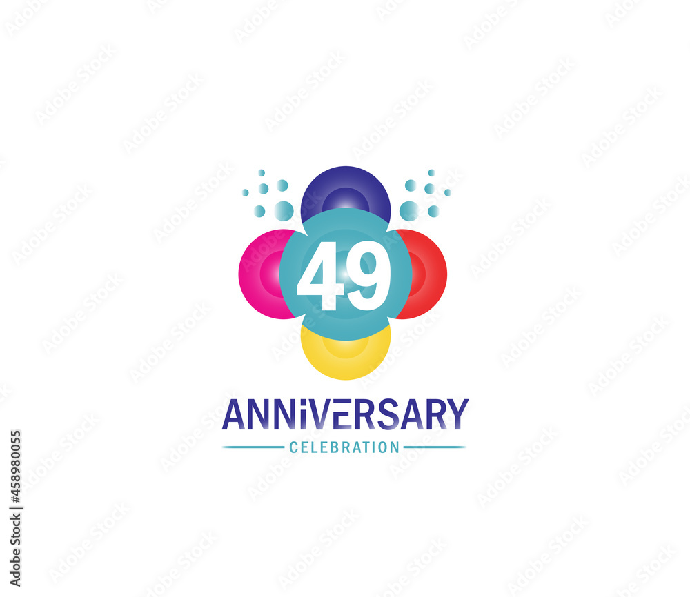 Celebration of Festivals Days 49 Year Anniversary, Invitations, Corporate, Party Events, Company Based, Banners, Posters, Card Material, effect Colors Design Celebration of Festivals Days 49 Year Anniversary, Invitations, Corporate, Party Events, Company Based, Banners, Posters, Card Material, effect Colors Design
