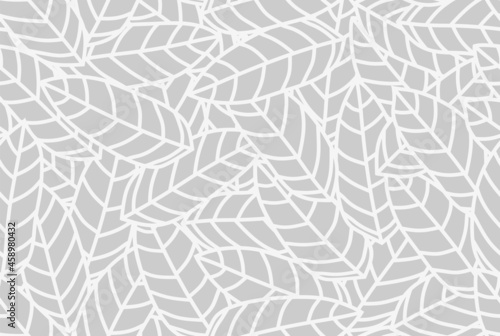 Seamless pattern with abstract leave.