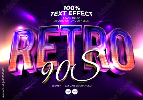 Retro 90s Text Effect