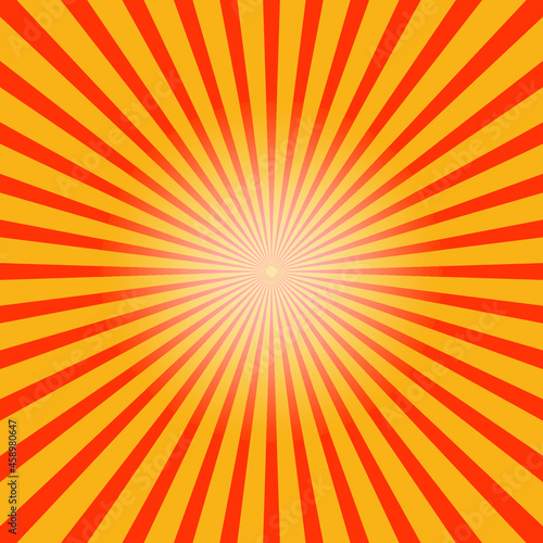 Starburst  sunburst background. Vintage abstract template with yellow sunrays eps 10