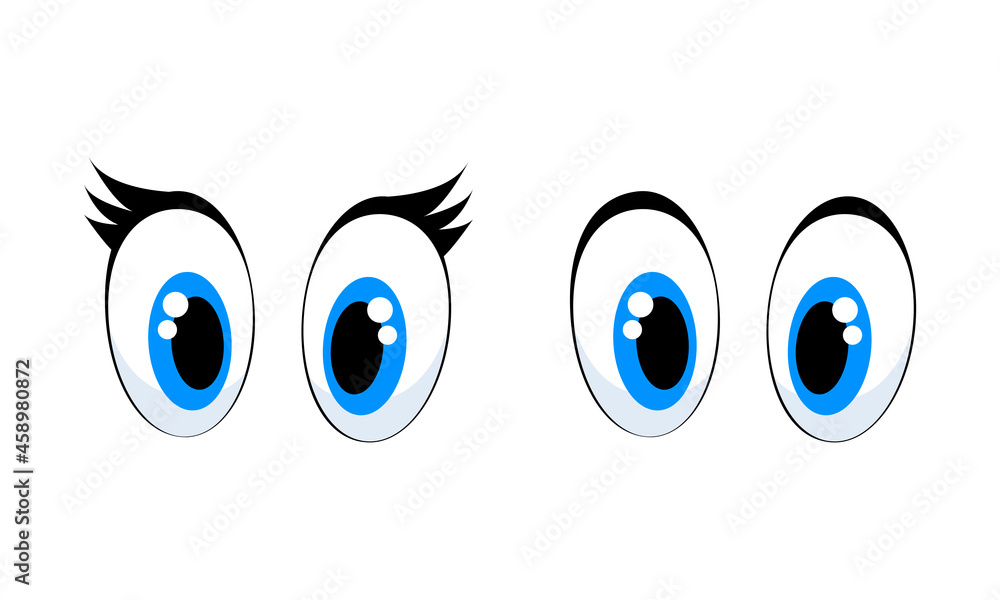Cartoon blue eyes for animals for girls and boys Cartoon blue eyes for animals for girls and boys