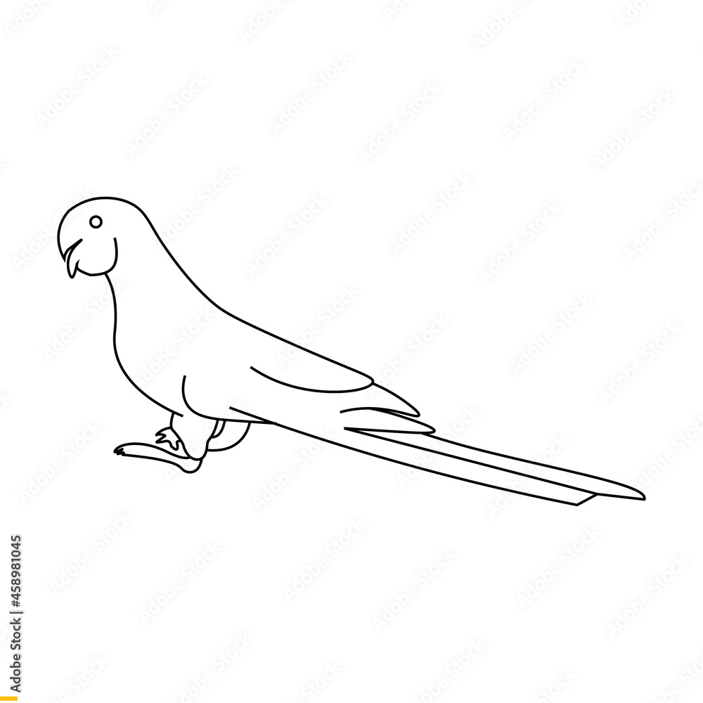 Fototapeta premium Parrot Vector Art Graphics Template For Business And Company