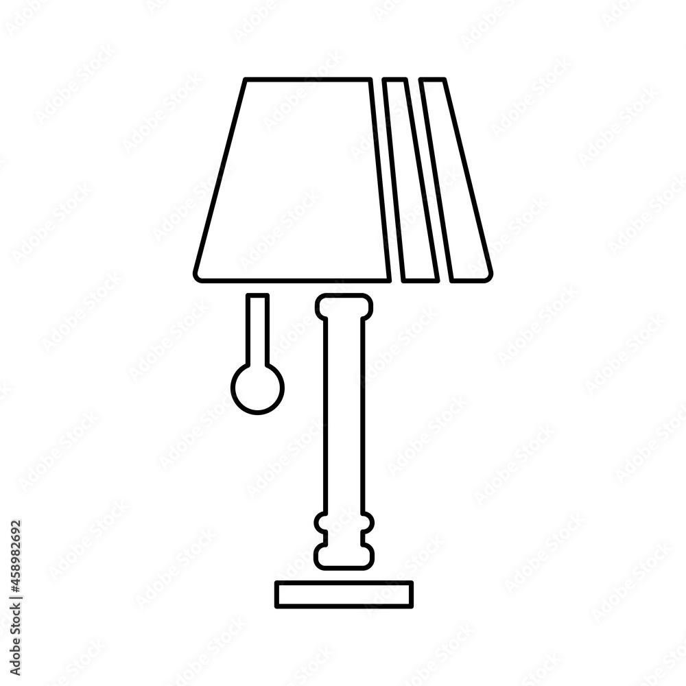 lamp icon on a white background, vector illustration lamp icon on a white background, vector illustration