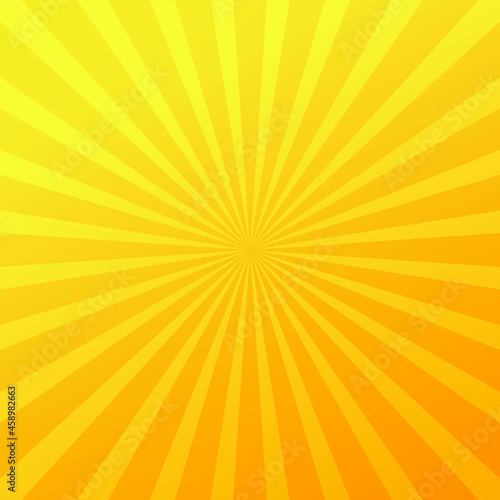 Yellow sun rays abstract background high resolution vector