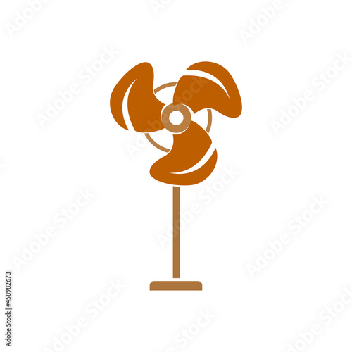 fan icon on a white background, vector illustration