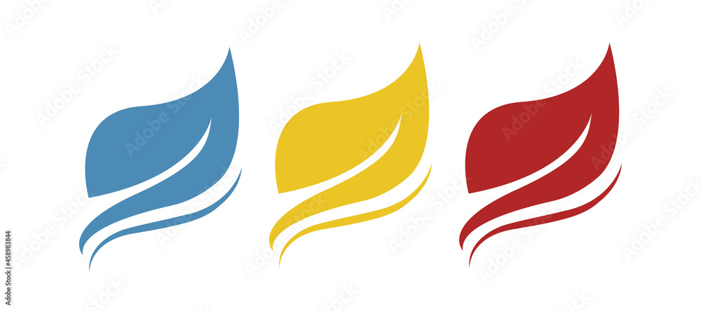 leaflet icon, eco space, vector illustration leaflet icon, eco space, vector illustration