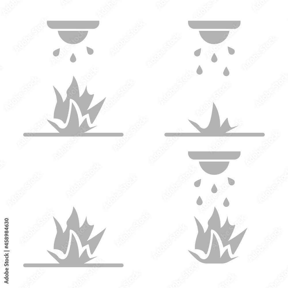 fire safety icon, vector illustration fire safety icon, vector illustration