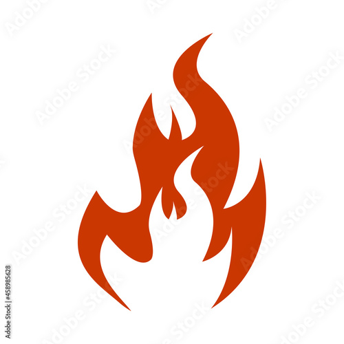 flame icon on a white background