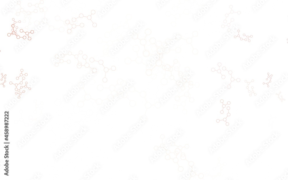 Obraz premium Light Red vector backdrop with artificial intelligence data.