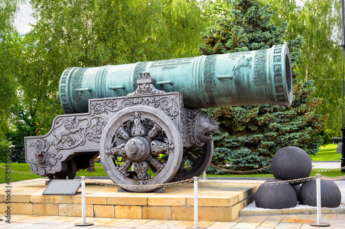 Tsar Cannon (King of Cannons) in Moscow Kremlin, Russia