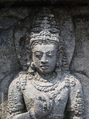 Stone carving detail from the Prambanan temples © Sérgio Nogueira