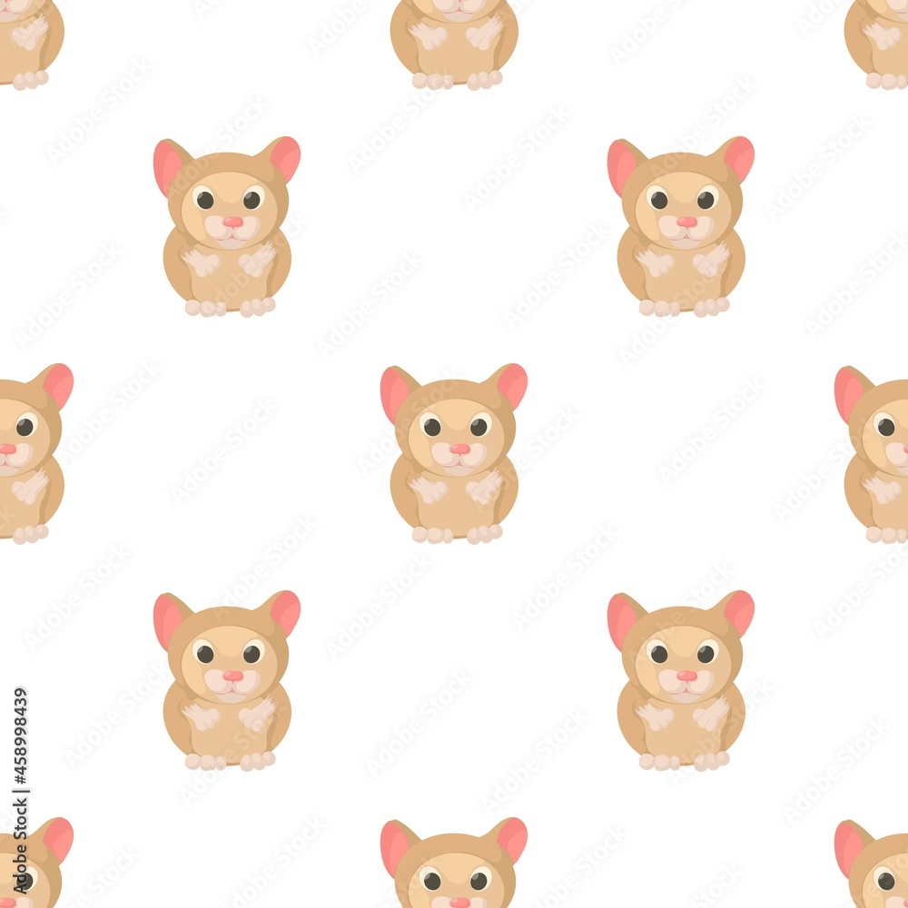 Hamster pattern seamless background texture repeat wallpaper geometric vector