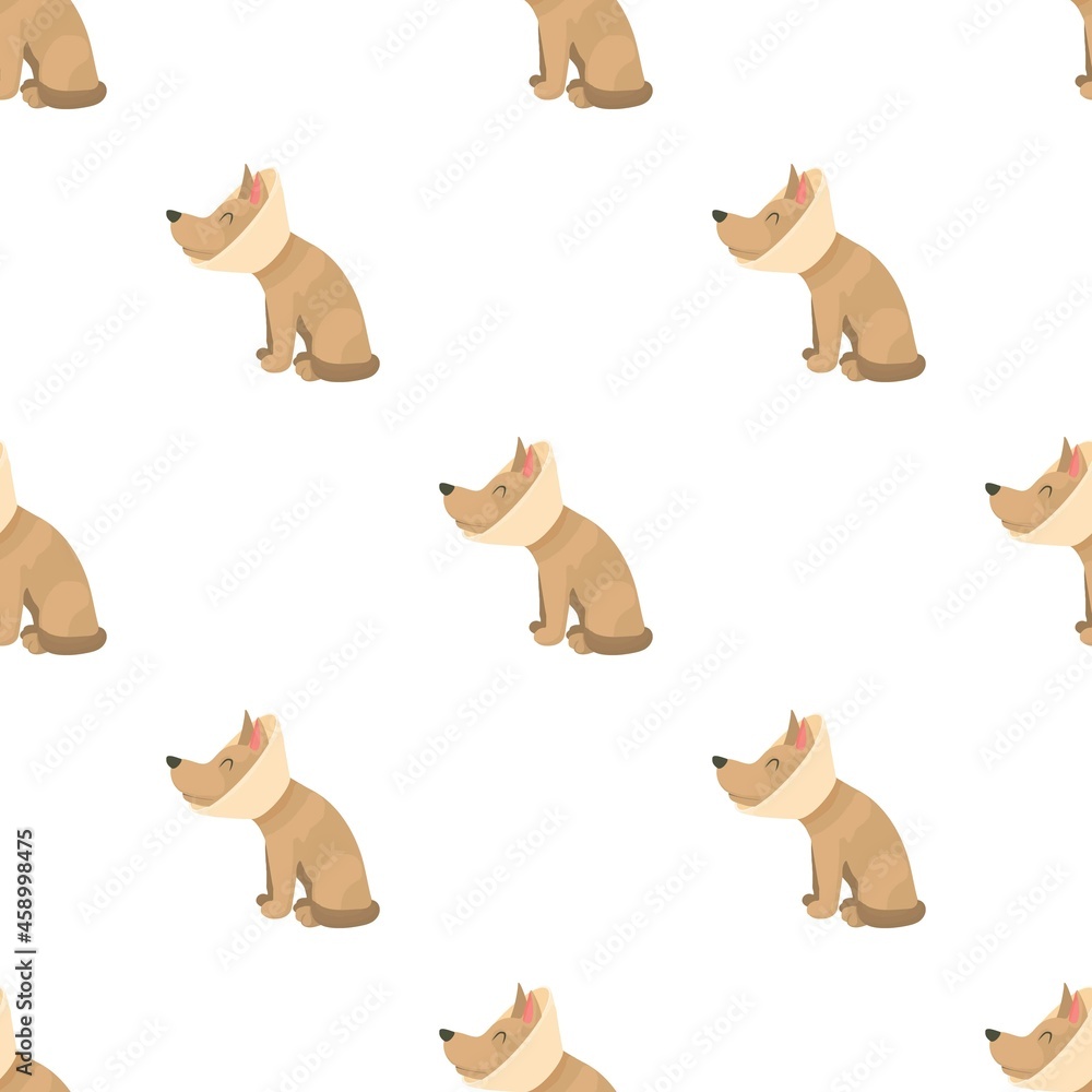 Sick dog pattern seamless background texture repeat wallpaper geometric vector