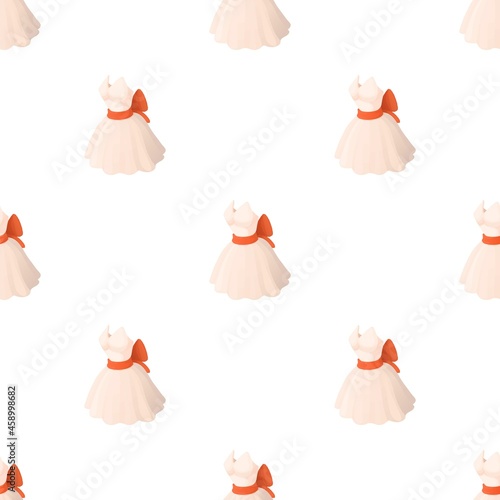 Wedding dress pattern seamless background texture repeat wallpaper geometric vector