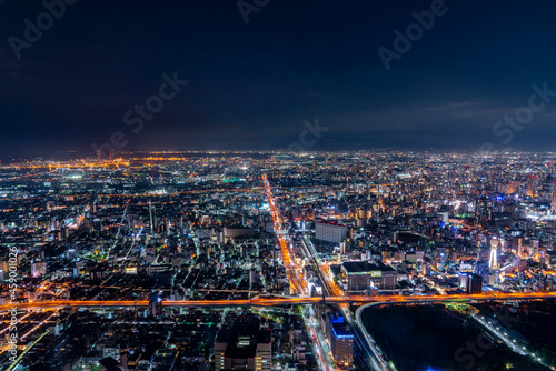Wallpaper Mural [大阪府]あべのハルカスからの大阪市街の夜景 Torontodigital.ca