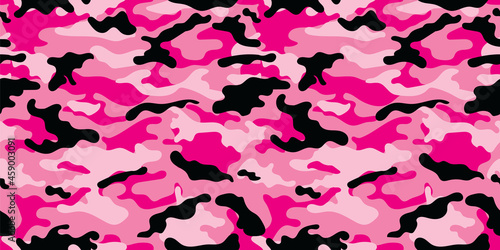 vector camouflage pattern for clothing design. Pink camouflage military pattern
