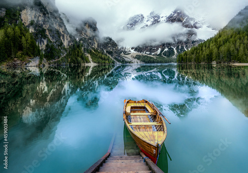 canoe on lake